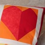 Red hearts cushion