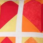Red hearts cushion