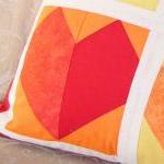 Red hearts cushion