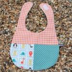 Bib, burp cloth and bootie ..