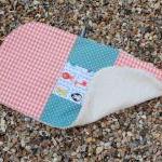 Bib, burp cloth and bootie ..