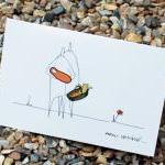 A6 New baby arrival card - ..