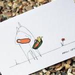 A6 New baby arrival card - ..