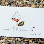 A6 New baby arrival card - ..