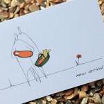 A6 New baby arrival card - ..