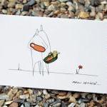 A6 New baby arrival card - ..