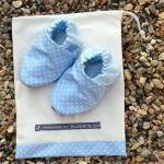 Baby Booties - Pale blue mi..