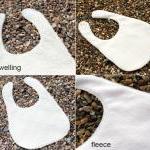 Baby bib - blue and yellow ..