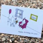 A6 Birthday chair card (ano..