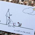 A6 Walk in the park card (a..
