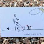 A6 Walk in the park card (a..