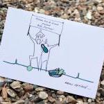 A6 Personalised baby card (..