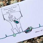 A6 Personalised baby card (..