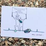 A6 Personalised baby card (..