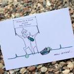 A6 Personalised baby card (..