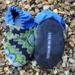Baby booties, jasmine paisl..