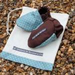 Baby booties, Aqua mini spo..