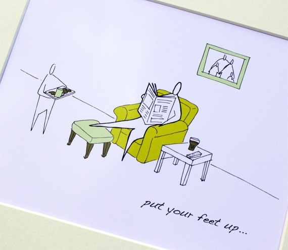Dad's rest, Anonymity Illustrative print (10" x 12" / 255mm x 305mm)