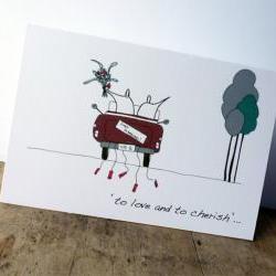 Wedding car card (Anonymity range)