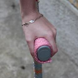 Crutch Handle Covers (pair) - pink spots