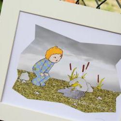 Illustrative print - Charlie's frog (12" x 10" / 305mm x 255mm)