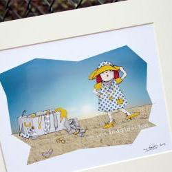 Illustrative print - Molly's imagination  (12" x 10" / 305mm x 255mm)