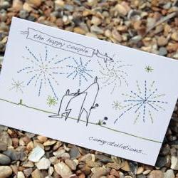 A6 Engagement card personalised (anonymity range)