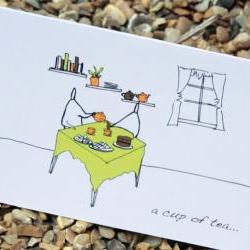 A6 cup of tea card (anonymity)