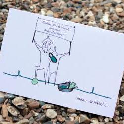 A6 Personalised baby card (anonymity range)