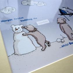 Snowbear illustrative print - 8.5" x 6.5" / 215mm x 165mm