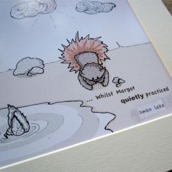 Balletbear illustrative print - 8.5" x 6.5" / 215mm x 165mm