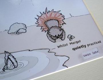 Balletbear illustrative print - 8.5" x 6.5" / 215mm x 165mm